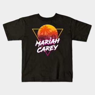 Mariah Carey - Proud Name Retro 80s Sunset Aesthetic Design Kids T-Shirt